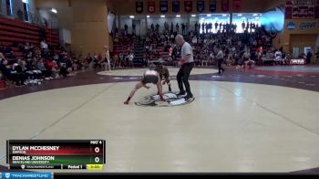 125 lbs Quarterfinal - Denias Johnson, Graceland University vs Dylan McChesney, Simpson