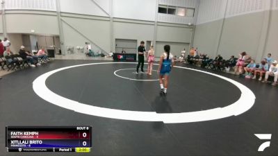 119 lbs Round 2 (10 Team) - Faith Kemph, South Carolina vs Xitllali Brito, Minnesota