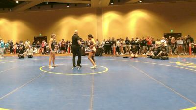 135 lbs Cons. Sub-quarters - Nevaeh Bayer, Hammer Wrestling Club vs Emma Rial, South Side Wrestling Club