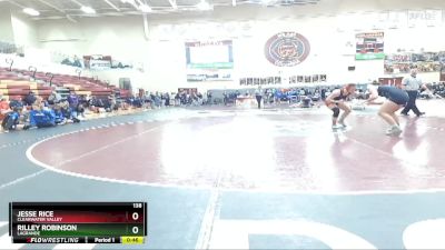 138 lbs Cons. Round 6 - Jesse Rice, Clearwater Valley vs Rilley Robinson, LaGrande