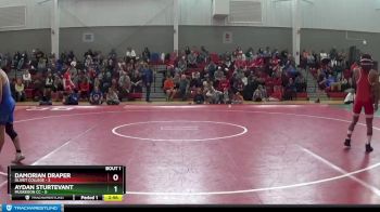 133 lbs Finals (2 Team) - Aydan Sturtevant, Muskegon CC vs Damorian Draper, Olivet College