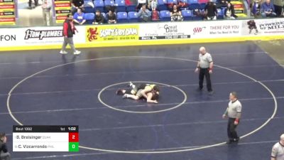 192 lbs Round Of 16 - Brennan Breisinger, Quaker Valley vs Christian Vizcarrondo, Philadelphia