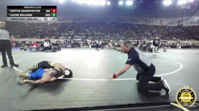 B6A-106 lbs Semifinal - Cache Williams, Choctaw vs Griffin Sensintaffar, Sand Springs