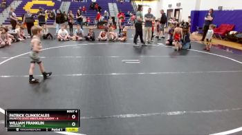 45 lbs Round 2 (6 Team) - Patrick Clinkscales, Palmetto State Wrestling Academy vs William Franklin, Grizzlies
