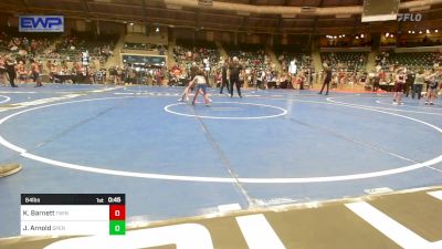 64 lbs Rr Rnd 2 - Kyson Barnett, Twin Hills vs Jolynn Arnold, Sperry Wrestling Club