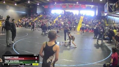 64 lbs Round 1 - Barrett Davis, Junior MatDog Wrestling Club vs Troy Solomon, South Georgia Athletic Club