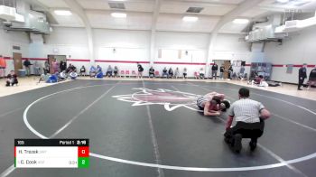 165 lbs Cons. Round 2 - Cameron Cook, University Of The Ozarks vs Hayden Trezek, SIRTC