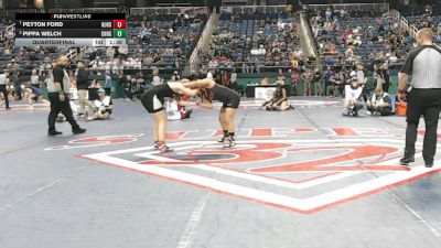 1-4A - 152 Quarterfinal - Peyton Ford, North Johnston High School vs Pippa Welch, Cherokee High School