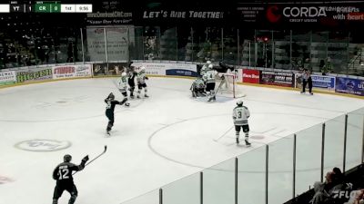 NHL Draft Prospect Adam Benak Scores From Beneath The Goal Line