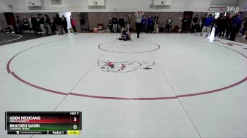 138 lbs Prelim - Aden Mexicano, King`s Academy vs Brayden Qadri, Junipero Serra