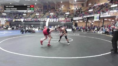 175 lbs Semifinal - Beau Porter, Leoti Wichita County HS vs Bo Kyler, Ellsworth HS