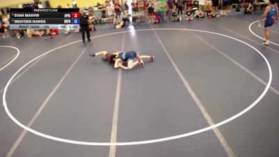 126 lbs Semis - Evan Marvin, Apple Valley vs Brayden Hawes, Grynd