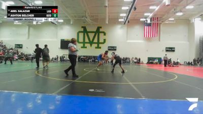 132 lbs Champ. Round 1 - Abel Salazar, La Habra vs Ashton Belcher, Nordhoff