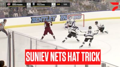 Flames Prospect Aydar Suniev Scores Hat Trick For UMass In Win Over Bentley