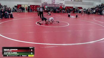 107 lbs Cons. Round 4 - Kaston Clarke, Fulda-Murray Cty Central vs Regan Johnson, New Ulm Area