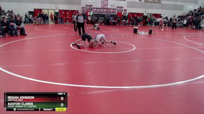 107 lbs Cons. Round 4 - Kaston Clarke, Fulda-Murray Cty Central vs Regan Johnson, New Ulm Area