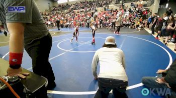 40 lbs Quarterfinal - John Budzinski, Grove Takedown Club vs Jensen Freeman, HURRICANE WRESTLING ACADEMY