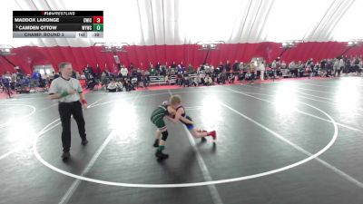 12U Boys - 67 lbs Champ. Round 2 - Camden Ottow, Waterford Youth Wrestling Club vs Maddox LaRonge, CrassTrained: Weigh In Club