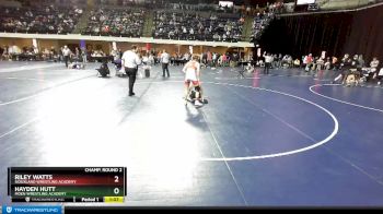 110 lbs Champ. Round 2 - Riley Watts, Siouxland Wrestling Academy vs Hayden Hutt, Moen Wrestling Academy