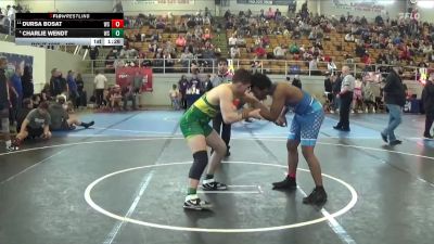 192 lbs Cons. Round 2 - Dursa Bosat, Reynoldsburg vs Charlie Wendt, Independent