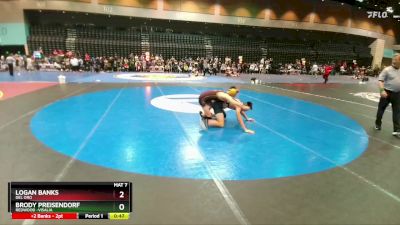 150 lbs Cons. Round 4 - Logan Banks, Del Oro vs Brody Preisendorf, Redwood -Visalia