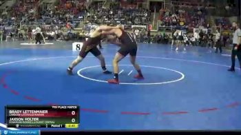 195 lbs 7th Place Match - Jaxson Holter, Kenamare/Bowbells/Burke Central vs Brady Lettenmaier, LaMoure-Litchville/Marion