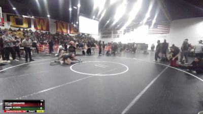 138 lbs Cons. Round 2 - Frank Acosta, Cajon vs Dylan Cervantes, La Serna