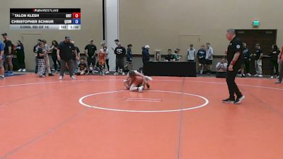 88 lbs Cons. Rd Of 16 - Talon Klesh, Grit vs Christopher Schnur, Quest School Of Wrestling
