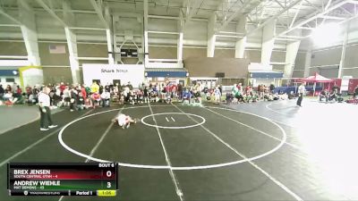 84 lbs Champ Round 1 (16 Team) - Brex Jensen, South Central Utah vs Andrew Wiehle, Mat Demons