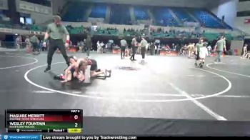 72 lbs Round 3 - Maguire Merritt, Eastside Youth Wrestling vs Wesley Fountain, Rivertown Wolves