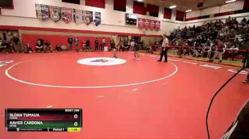 220 lbs Semifinal - Xavier Cardona, Omak vs Sloan Tumaua, Forks