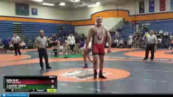 285 lbs Cons. Round 4 - Carter Urich, Messiah College vs Ben Klei, Cortland State