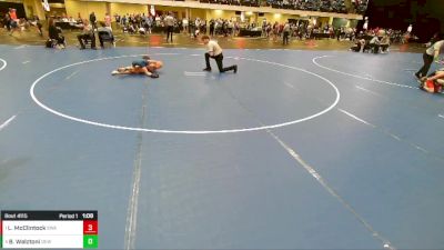 5th - 6th grade - 63 Semis - Lane McClintock, Sebolt Wrestling Academy vs Beckham Walztoni, DC Elite Wrestling