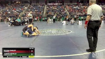 3A 144 lbs Cons. Round 1 - Elijah Oakley, Piedmont vs Aaron Keville, North Lincoln