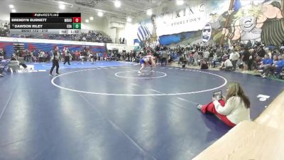 215 lbs Champ. Round 2 - Dawson Riley, Coeur D Alene vs Brendyn Burnett, Mountain Home