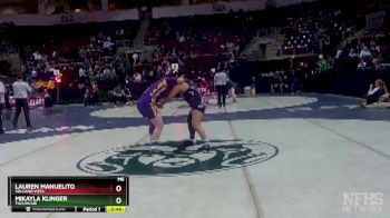 Girls 152 lbs Cons. Round 2 - Mikayla Klinger, Tucumcari vs Lauren Manuelito, Volcano Vista