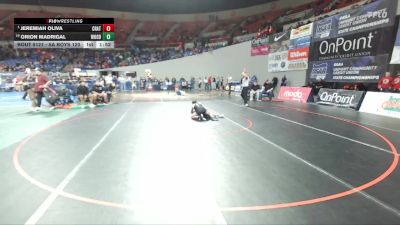 5A Boys 120 lbs Quarterfinal - Jeremiah Oliva, Crater Boys vs Orion Madrigal, Woodburn Boys