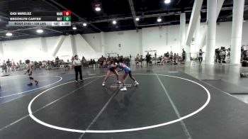 109 lbs Quarterfinal - Gigi Mirelez, Madera Grapplers WC vs Brooklyn Carter, Mat Demon WC