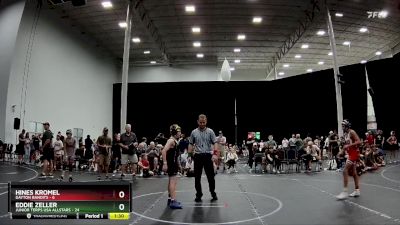 100 lbs Round 7 (8 Team) - Eddie Zeller, Junior Terps USA Allstars vs Hines Kromel, Dayton Bandits