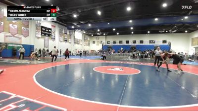 132 Boys Cons. Round 2 - Kevin Alvarez, Imperial vs Riley Jones, El Capitan