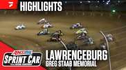 Highlights | 2024 USAC Greg Staab Memorial at Lawrenceburg Speedway