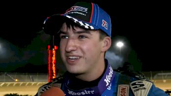 Briggs Danner Reacts After USAC Greg Staab Memorial Win At Lawrenceburg