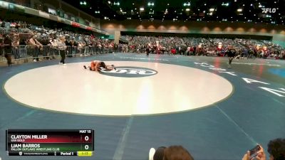 85-93 lbs Round 1 - Clayton Miller, USA GOLD vs Liam Barros, Fallon Outlaws Wrestling Club