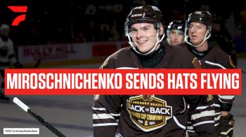 Washington Capitals Prospect Ivan Miroschnichenko Sends Hats Flying in Hershey