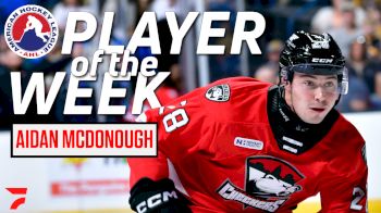 Aidan McDonough Rides Four-Goal Weekend To AHL Player Of The Week Honors