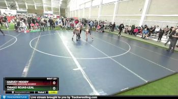 105 lbs Cons. Round 2 - Thiago Rojas-Leal, Arizona vs Harvey Moody, Sanderson Wrestling Academy