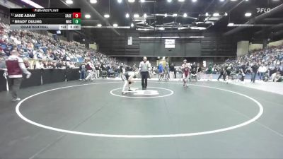 150 lbs Quarterfinal - Brady Duling, Wichita-Bishop Carrol vs Jase Adam, Salina-Central