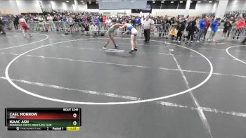 120 lbs Quarterfinal - Isaac Ash, Monrovia Youth Wrestling Club vs Cael Morrow, Iowa