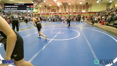 100 lbs Quarterfinal - Maverick Stewart, Warner Eagles Youth Wrestling vs Landon Watson, Wagoner Takedown Club