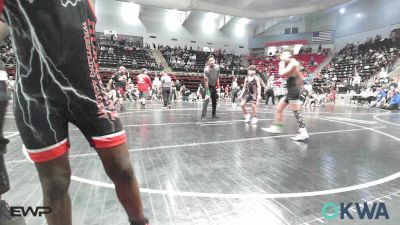 85 lbs Consi Of 8 #2 - Mikah Amani, HURRICANE WRESTLING ACADEMY vs Jett Manning, Barnsdall Youth Wrestling